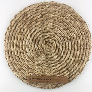 Abaca:- Spiral Weave Silver
